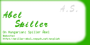 abel spiller business card