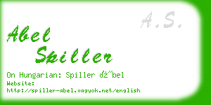 abel spiller business card